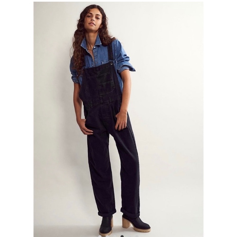 COPY - Free People Large Ziggy Overalls Barely Used